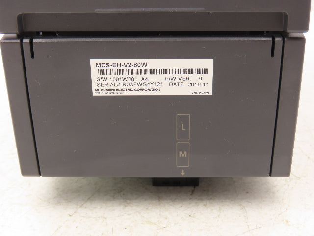 Mitsubishi MDS-EH-V2-80W Servo Amplifier Drive 7kW 648VAC In 323VAC 3PH 21A Out