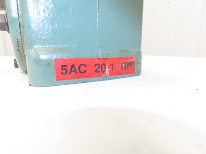 Hytrol 5AC 20-1 RH Conveyor Gearbox 20:1 Reducer 88rpm 2Hp 140TC Right Hand
