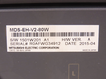 Mitsubishi MDS-EH-V2-80W Servo Amplifier Drive 7kW 648VAC In 323VAC 3PH 21A Out