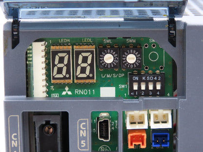 Mitsubishi MDS-EH-V2-80W Servo Amplifier Drive 7kW 648VAC In 323VAC 3PH 21A Out