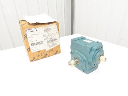 Dodge Tigear-2 23S25L Worm Gearbox 25:1 Reducer 70rpm 1.65Hp LH 1184 In-Lb