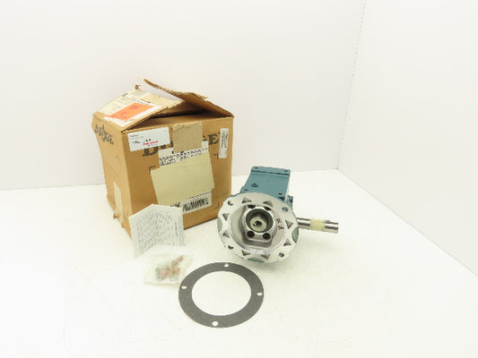 Dodge Tigear 2 202Q25R56 Worm Gearbox 25:1 Reducer 70rpm 1.14Hp RH 56C 788 In-Lb