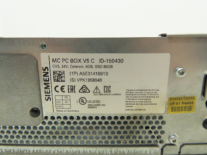 Siemens 6FC5210-0DF52-3AA0 SINUMERIK PCU 50.5 HMI Control Unit Windows 7 ULT