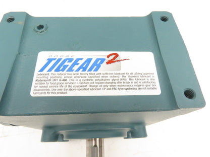 Dodge Tigear 2 26S20R Worm Gearbox 20:1 Reducer 88rpm 2.83Hp RH 1673 In-Lb