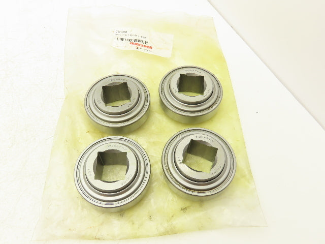 Honeywell W208PPX SST Square Bore Ball Bearing 1-3/16" Bore x 80mm OD Lot of 4