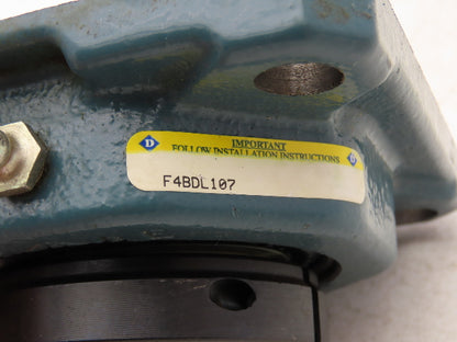Dodge F4BDL107 Ball Bearing Flange Mount 1-7/16" Bore Clamp Collar Lock 4 Bolt