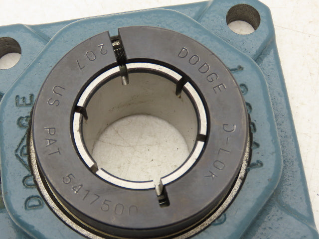 Dodge F4BDL107 Ball Bearing Flange Mount 1-7/16" Bore Clamp Collar Lock 4 Bolt