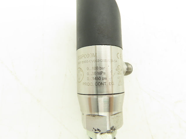Balluff BSP000M Digital Pressure Sensor w/Display 100 Bar 18-36VDC 2x PNP NO/NC