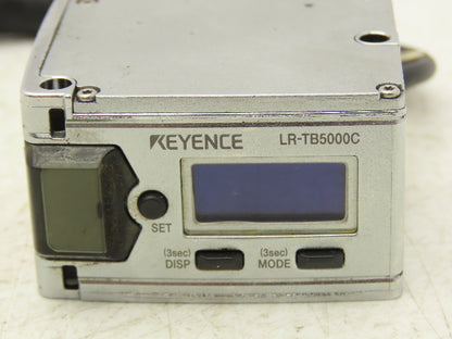 Keyence LR-TB5000C Laser Sensor 5 Meter 20-30VDC 6" Pigtail w/M12 Connector