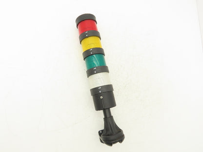 Schneider XVB Stack Light Indicator Bank Red Amber Green White 24V AC/DC 18"H
