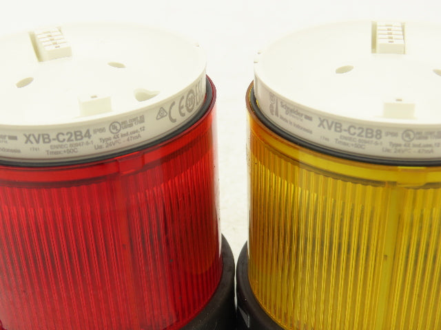 Schneider XVB Stack Light Indicator Bank Red Amber Green White 24V AC/DC 18"H