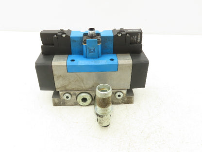 Festo 184511 MEBH-5/3E-D- 3  -ZSR-C Solenoid Valve 5/3 Exhausted G1/2" 24VDC