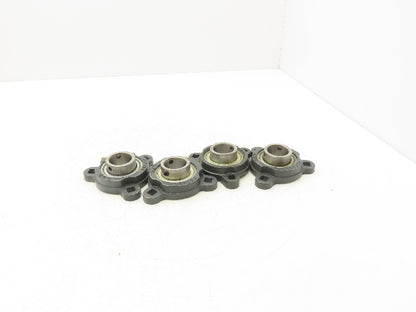 SST FCT206 Flange Mount Ball Bearing 1-3/16" Bore 3 Bolt Mount Lot of 4