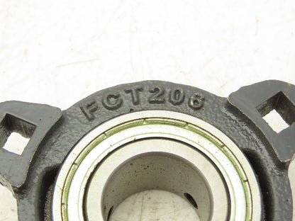 SST FCT206 Flange Mount Ball Bearing 1-3/16" Bore 3 Bolt Mount Lot of 4