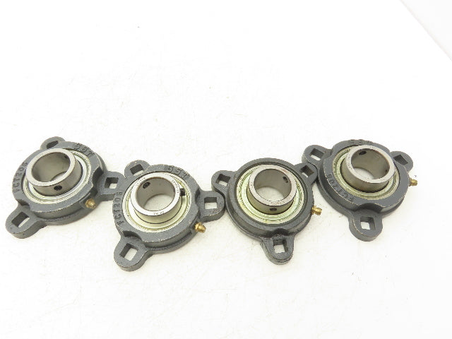 SST FCT206 Flange Mount Ball Bearing 1-3/16" Bore 3 Bolt Mount Lot of 4