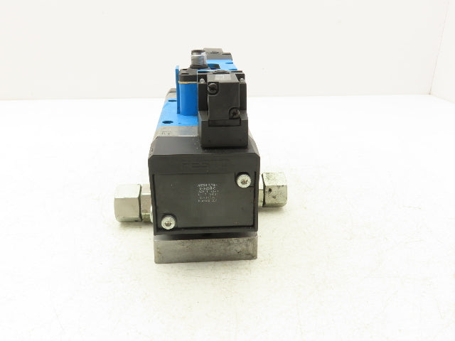 Festo 184511 MEBH-5/3E-D-3-ZSR-C Solenoid Valve 5/3 Exhausted G1/2" 24VDC