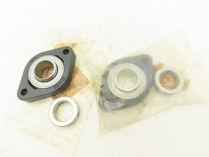 SST GG.LCTE08 Flange Bearing 40mm Bore 2 Bolt Mount Locking Collar Lot of 2