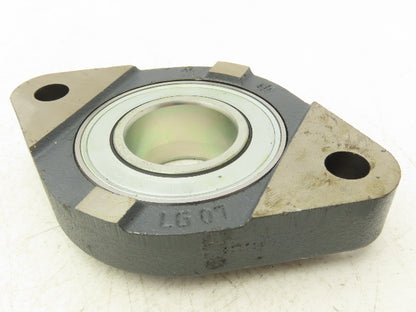 SST GG.LCTE08 Flange Bearing 40mm Bore 2 Bolt Mount Locking Collar Lot of 2