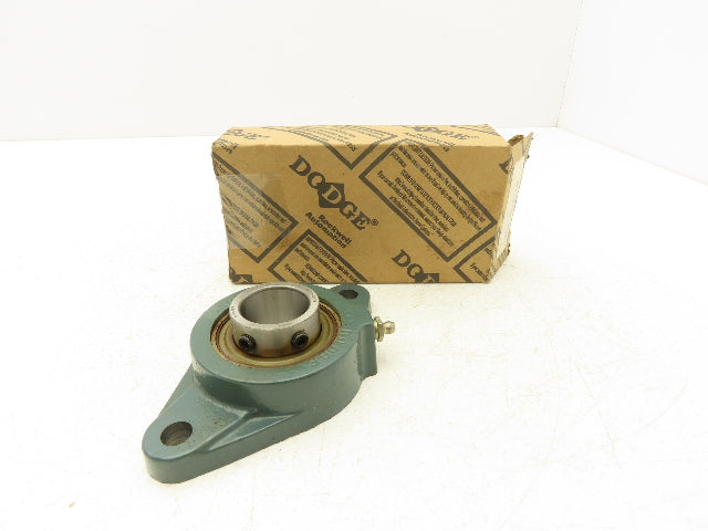 Dodge F2BSC103 Flange Mount Ball Bearing 1-3/16" Bore 2 Bolt Mt Set Screw Lock