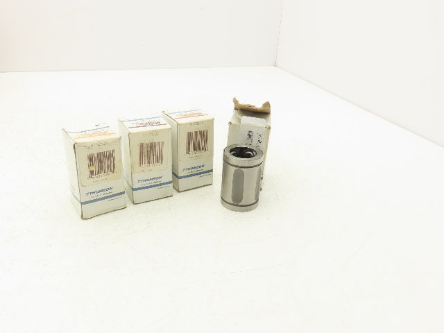 Thomson 4YRL8 Linear Ball Bearing 1" Bore 1-9/16" OD 2-1/4" Length Lot of 4