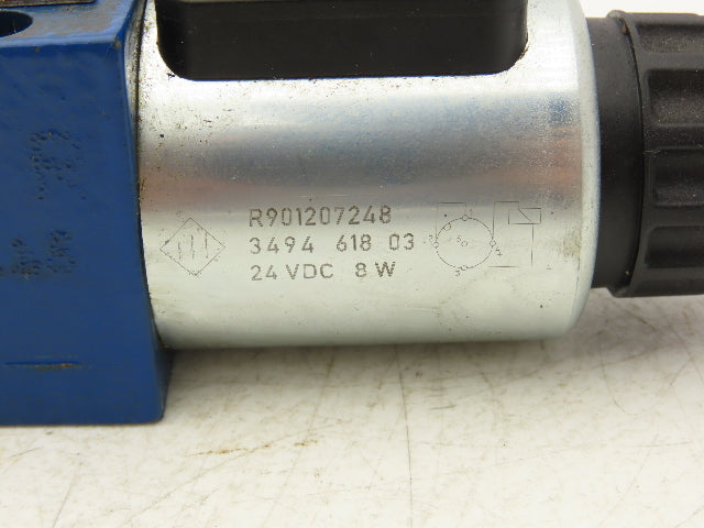 Rexroth 4WE6 D46-62/OFEG24N9K72L Hydraulic Directional Solenoid Valve 24VDC 4/2