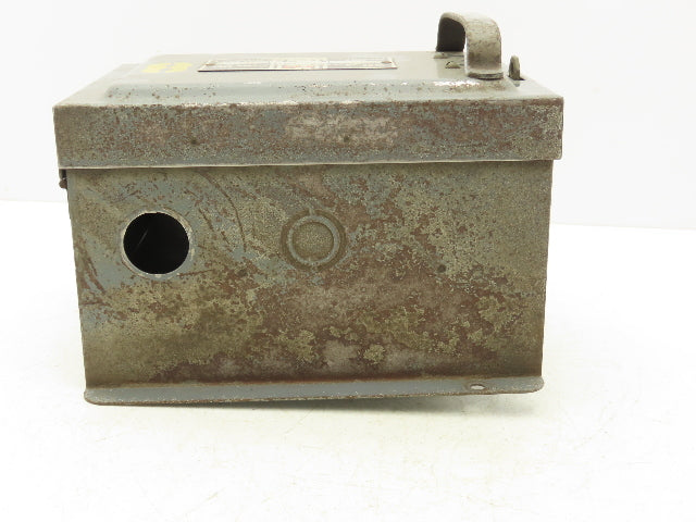Bulldog Electric Safety Disconnect Switch Bus Plug 15Hp 60A 240V
