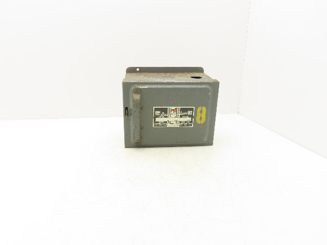 Bulldog Electric Safety Disconnect Switch Bus Plug 15Hp 60A 240V