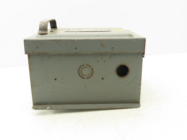Bulldog Electric Safety Disconnect Switch Bus Plug 15Hp 60A 240V