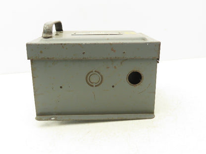Bulldog Electric Safety Disconnect Switch Bus Plug 15Hp 60A 240V