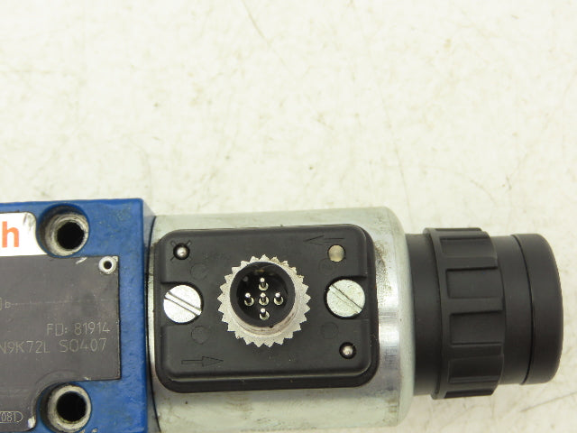 Rexroth 4WE6 D46-62/OFEG24N9K72L Hydraulic Directional Solenoid Valve 24VDC 4/2
