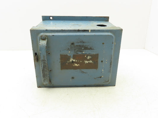 Bulldog Electric Safety Disconnect Switch Bus Plug 15Hp 60A 240V Blue