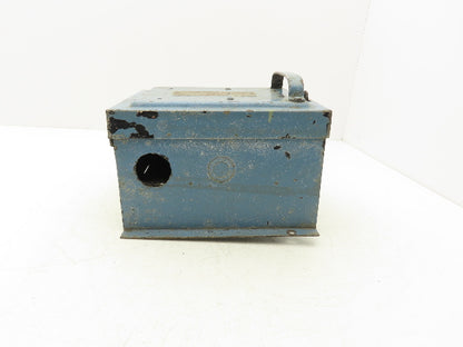 Bulldog Electric Bus-tribution Bus Plug 15Hp 60A 240V Safety Disconnect Switch