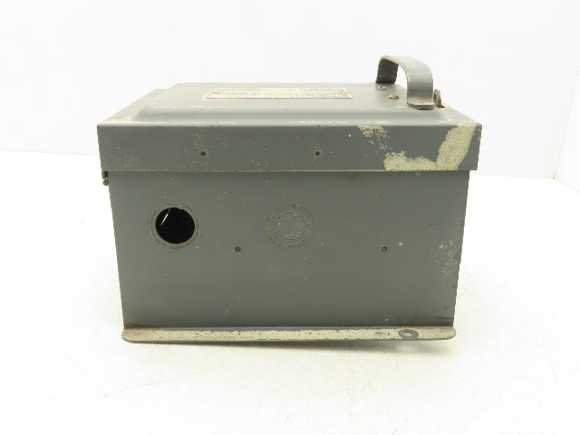 Bulldog Electric Bus-tribution Bus Plug 7.5Hp 30A 240V Safety Disconnect Switch