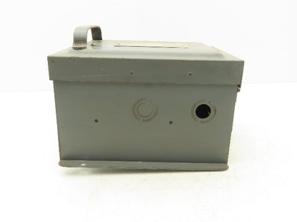 Bulldog Electric Bus-tribution Bus Plug 7.5Hp 30A 240V Safety Disconnect Switch