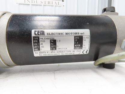 CEM Varvel PML20480309W Gearmotor 21.53:1 Ratio 165 Watt 48VDC 93 RPM Output