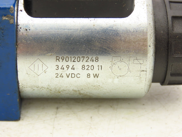 Rexroth 4WE6 Q62/EG24N9K72L Hydraulic Directional Solenoid Valve 24VDC 4/3
