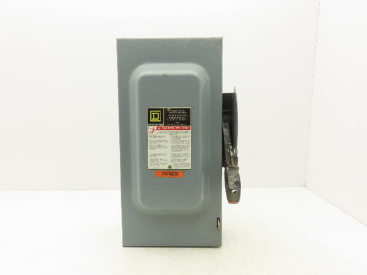 Square D H362 Heavy Duty Fused Safety Disconnect Switch 60A 600VAC Ser F05