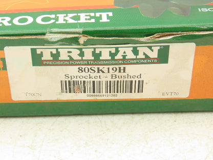 Tritan 80SK19H Roller Chain Sprocket #80 19 Tooth Quick Detachable SK Bushed