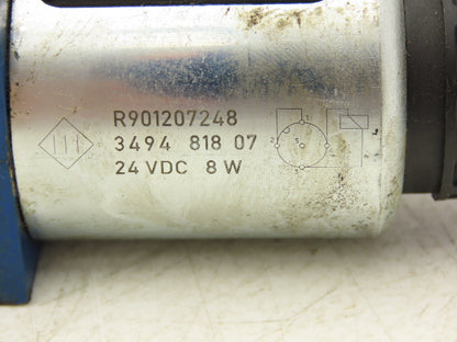 Rexroth 4WE6 J62/EG24N9K72L Hydraulic Directional Solenoid Valve 24VDC 4/3