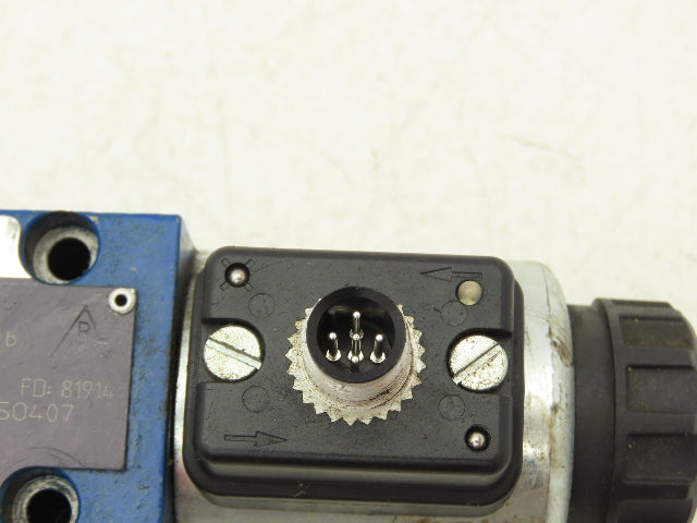 Rexroth 4WE6 J62/EG24N9K72L Hydraulic Directional Solenoid Valve 24VDC 4/3