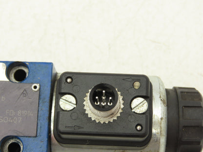 Rexroth 4WE6 J62/EG24N9K72L Hydraulic Directional Solenoid Valve 24VDC 4/3