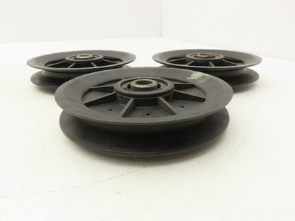 Fenner Drives Conveyer Idler Pulley 5" OD 1/2" ID x 5/8" B Belt Width Lot of 3