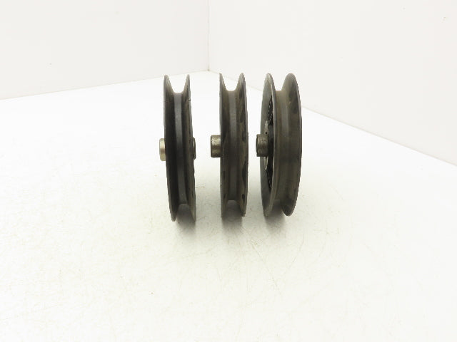 Fenner Drives Conveyer Idler Pulley 5" OD 1/2" ID x 5/8" B Belt Width Lot of 3