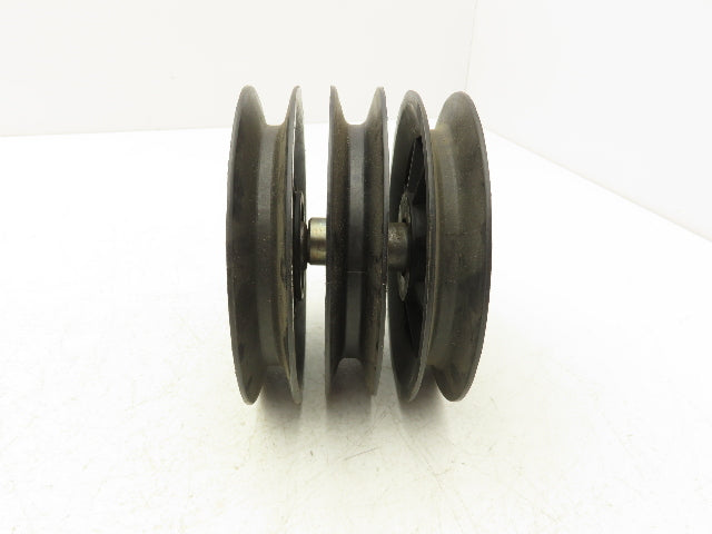 Fenner Drives Conveyer Idler Pulley 5" OD 1/2" ID x 5/8" B Belt Width Lot of 3