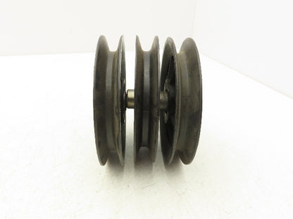 Fenner Drives Conveyer Idler Pulley 5" OD 1/2" ID x 5/8" B Belt Width Lot of 3