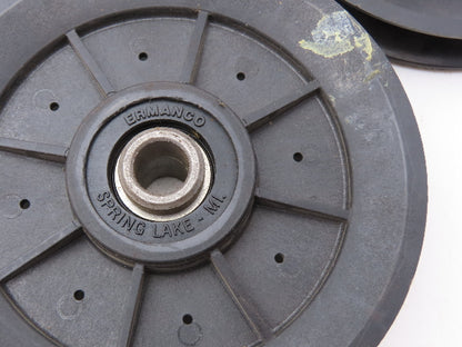 Fenner Drives Conveyer Idler Pulley 5" OD 1/2" ID x 5/8" B Belt Width Lot of 3