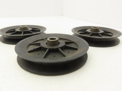 Fenner Drives Conveyer Idler Pulley 5" OD 1/2" ID x 5/8" B Belt Width Lot of 3