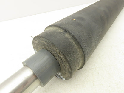 Transnorm TS1500/100 18" Curve Belt Conveyor 4" Tapered Rubber Tail Pulley 29"IR