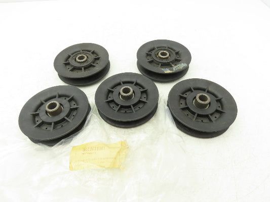 Fenner Drives VA4002 Reinforced Nylon V-Idler 4" B-Section 1/2" Bore Lot of 5