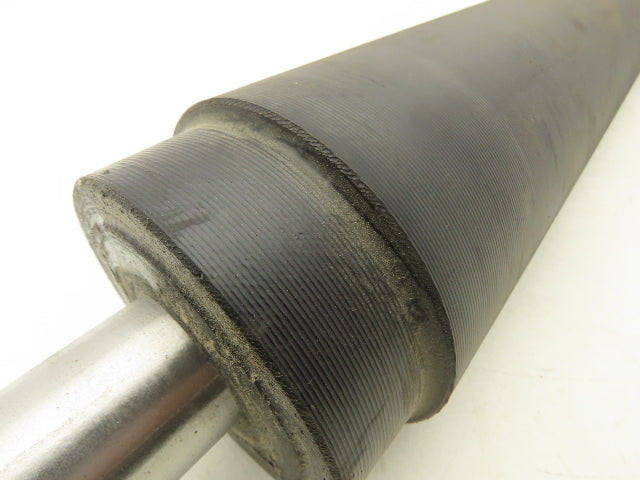 Transnorm TS1500/100 18" Curve Belt Conveyor 4" Tapered Rubber Tail Pulley 29"IR